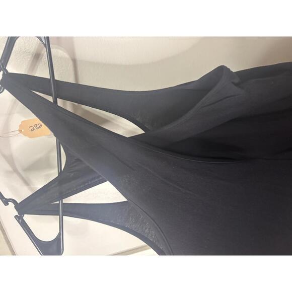 L'AGENCE Francine Black Twist Midi Dress, Size S - Picture 5 of 5